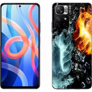 Pouzdro na mobilní telefon Gelový kryt mmCase na mobil Xiaomi Redmi Note 11S 5G - voda a oheň