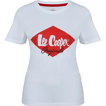 Dámské tričko dámské tričko LEE COOPER - WHITE - L (Lee Cooper Diamond)
