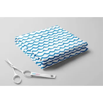 Fleece antipilling, Vlnovky Barva: Tyrkysová