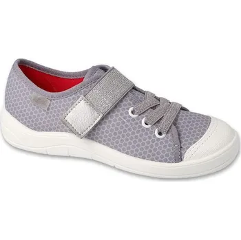 Dívčí baleríny Dětské tenisky Befado 351Y016 - stříbrné - 36