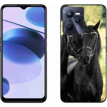 Náhradní kryt pro mobilní telefon Gelový kryt mmCase na mobil Realme C35 - dva černí koně