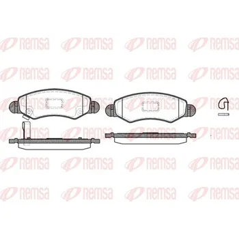 Brzdová destička Sada brzdových destiček, kotoučová brzda REMSA 0702.21