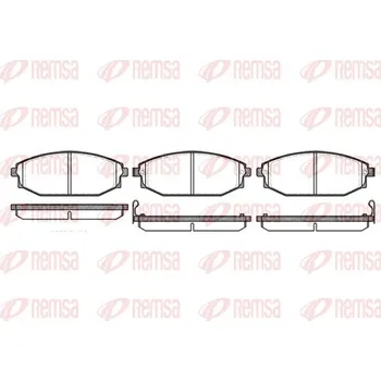 Brzdová destička Sada brzdových destiček, kotoučová brzda REMSA 0734.02