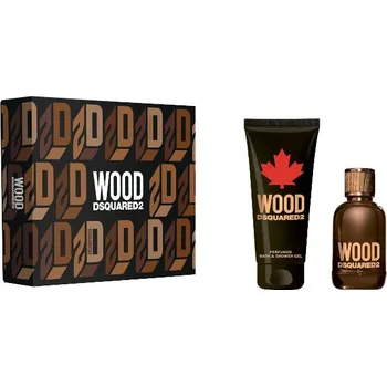 Pánský parfém Dsquared2 Dsquared2 Wood Pour Homme SET: Toaletní voda 100ml + Sprchovací gél 150ml Pre mužov Toaletní voda