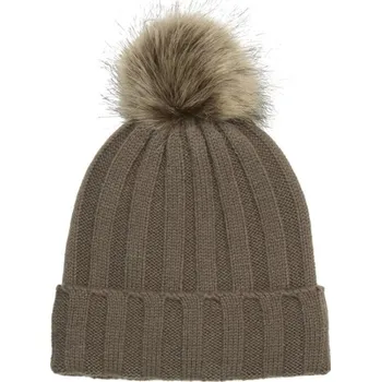 Čepice EN-FANT čepice s umělou kožešinkou - Chocolate Chip 6-12 měsíců
