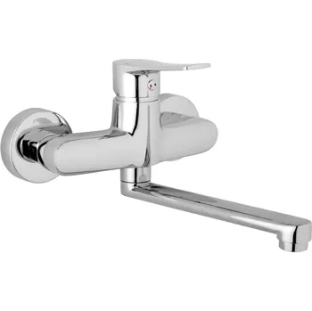 Vodovodní baterie JB Sanitary Doka K10 35 10 Dřezová nástěnná baterie, ramínko ploché 300 mm