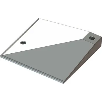 Rohožka Pozinkovaný rohový nájezd pro kartáčové vstupní rohože FLT-PRM, FLT-ECO FLOMA - délka 30 cm, šířka 30 cm, výška 4 cm