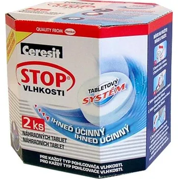 Pohlcovač vlhkosti CERESIT Stop vlhkosti AERO náhradní tablety 2x450g