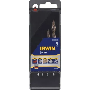 Příslušenství k nářadí Vrtáky vidiové 4ks - 4-8mm - stopka 3-hran IRWIN