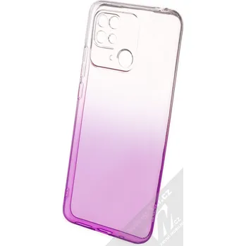 Pouzdro na mobilní telefon 1Mcz Gradient TPU ochranný kryt pro Xiaomi Redmi 10C, Redmi 10 Power, Poco C40 průhledná fialová (transparent violet)
