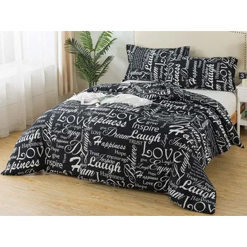 Povlečení XPOSE® Mikrosaténové povlečení DORA - černé 140x200 cm, 70x90 cm, Mikrosatén + Prodloužená možnost vrácení zboží do 50 dnů