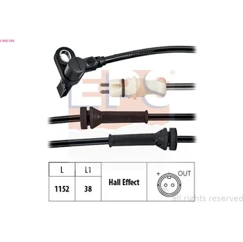 ABS Snímač, počet otáček kol EPS 1.960.198