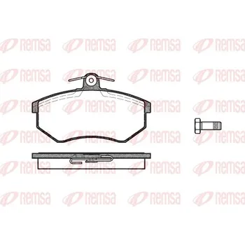 Brzdová destička Sada brzdových destiček, kotoučová brzda REMSA 0134.10