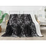 XPOSE® Mikroplyšová deka RAMADA s beránkem - černá 140x200 cm, Mikroplyš s beránkem + Prodloužená možnost vrácení zboží do 50 dnů