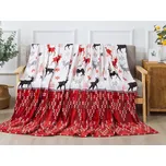 XPOSE® Mikroplyšová deka LYANA - červená 200x220 cm, Mikroplyš + Prodloužená možnost vrácení zboží do 50 dnů