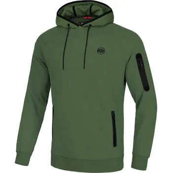 Pánská mikina PitBull West Coast - pánská KP mikina STAFFORD olivová L