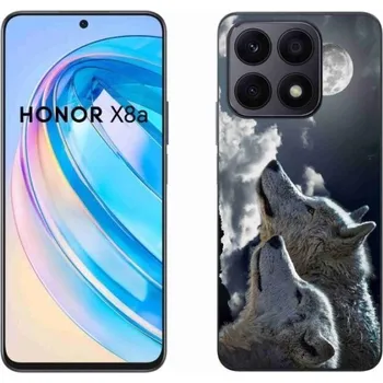 Pouzdro na mobilní telefon Gelový kryt mmCase na mobil Honor X8a - vlci