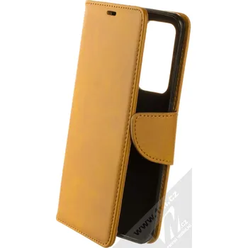 Pouzdro na mobilní telefon 1Mcz Porter Book flipové pouzdro pro Huawei P40 Pro okrově hnědá (ochre brown)