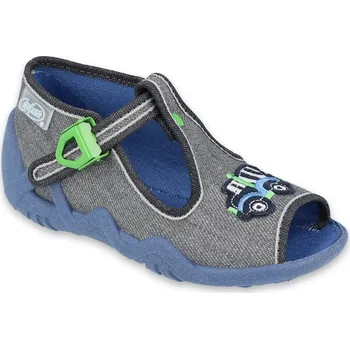 Chlapecká obuv Bačkůrky papučky Befado Snake 217P109 šedé s autem velikost: 23