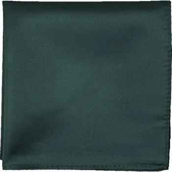 Šátek Bubibubi Tmavozelený, lahvově zelený, smaragdový kapesníček do saka Emerald