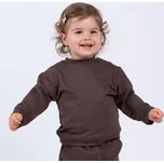 Moniel Dětská rostoucí mikina Basic Chocolate Velikost: 62/68 cm