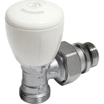 Ventil Giacomini R431TG Termostatický ventil rohový CLIP-CLAP s ruční hlavou pro připojení trubek z CU nebo umělých hmot, chrom