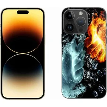 Pouzdro na mobilní telefon Gelový kryt mmCase na mobil iPhone 14 Pro Max 6.7 - voda a oheň