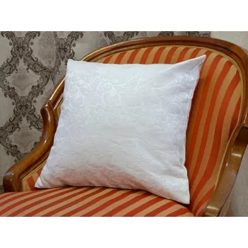 Povlak na polštářek HEDVA ČESKÝ BROKÁT Povlak na polštář Odaska 40x40 barok bílá