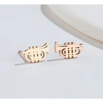 Náušnice Náušnice Trubka - pecky Barva: růžové zlato