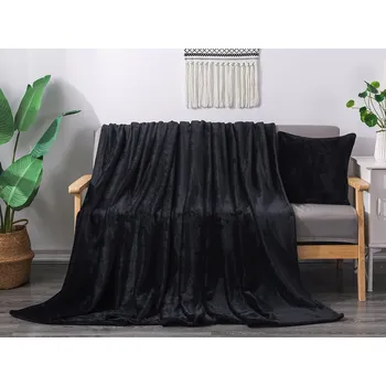 deka XPOSE® Mikroplyšová deka Exclusive - černá 200x230 cm, Mikroplyš + Prodloužená možnost vrácení zboží do 50 dnů