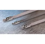 WAPRO Pásek vázací 838x4,6mm s kuličkovým zámkem BALL LOK, nerez 304 WPR2077