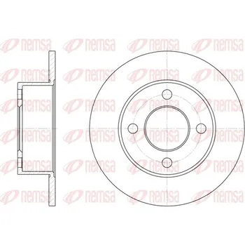 Brzdový kotouč Brzdový kotouč REMSA 6122.00