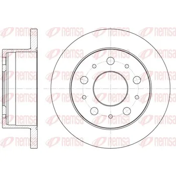 Brzdový kotouč Brzdový kotouč REMSA 6741.00