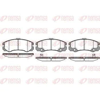 Brzdová destička Sada brzdových destiček, kotoučová brzda REMSA 0425.32