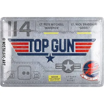 Plakát Plechová cedule Top Gun Aircraft Metal - 30 x 20 cm