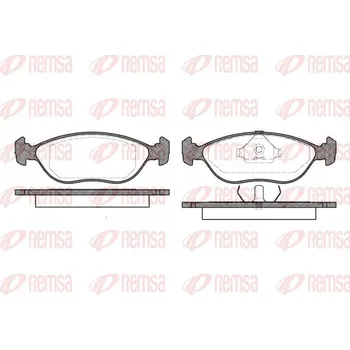 Brzdová destička Sada brzdových destiček, kotoučová brzda REMSA 0444.00
