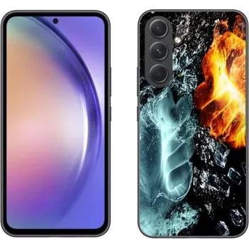 Pouzdro na mobilní telefon Gelový kryt mmCase na mobil Samsung Galaxy A54 5G - voda a oheň