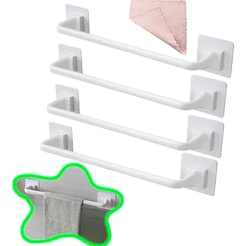 Věšák ColevoHo Sada věšáků na ručníky - 4 ks bílá