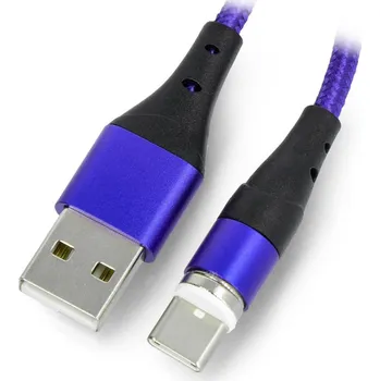 Datový kabel Magnetický kabel USB A - USB typ C - 2m - Akyga AK-USB-43