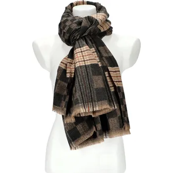 Šála Dámská černá teplá dlouhá zimní šála 194x71 cm