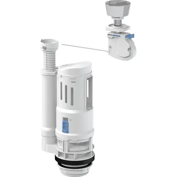 WC nádržka Univerzální vypouštěcí ventil DUAL chrom P-4553/I-A