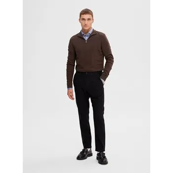 Pánské kalhoty Selected Homme Chino kalhoty 16090139 Černá Slim Fit 33_32