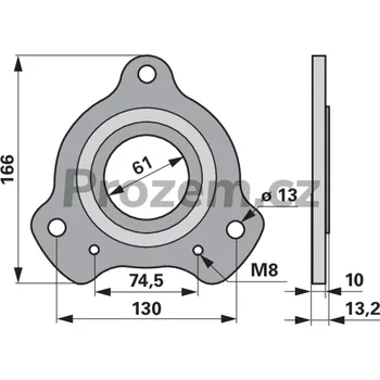 Víko ložiska pro Claas, 7414780