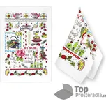 Kuchyňské utěrky - sada 2 kusů - Růže