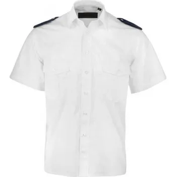 Pánská košile Košile pilotka bílá - krátký rukáv Velikost: 51/52