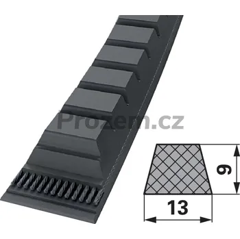 Autodíl Klínový řemen XPA 13 x 1400 LW ozubený, DIN7753 pro New Holland, 80381237