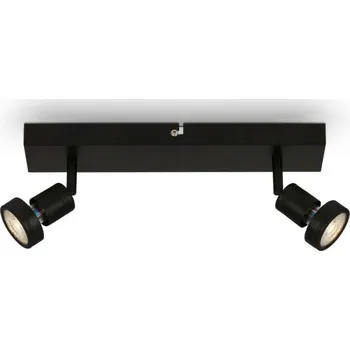 Bodové svítidlo BRILONER Bodové svítidlo 32 cm 2xGU10 4,9W 460lm černá BRI 2926-025