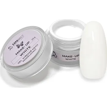 Umělé nehty UV/LED gel Make up - White 5 g