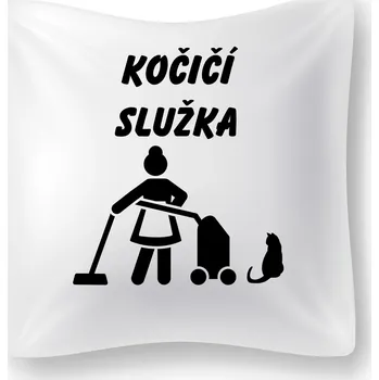 Dekorativní polštářek Polštářek - Kočičí služka