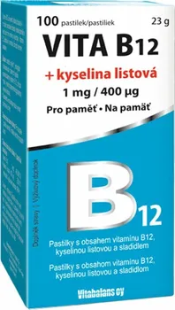 Vitabalans Vita B12 + kyselina listová 1 mg/400 mcg